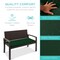 Best Choice Products 2-Person Outdoor Wicker Bench Garden Patio Porch Furniture w/ 700lb Capacity, Cushion